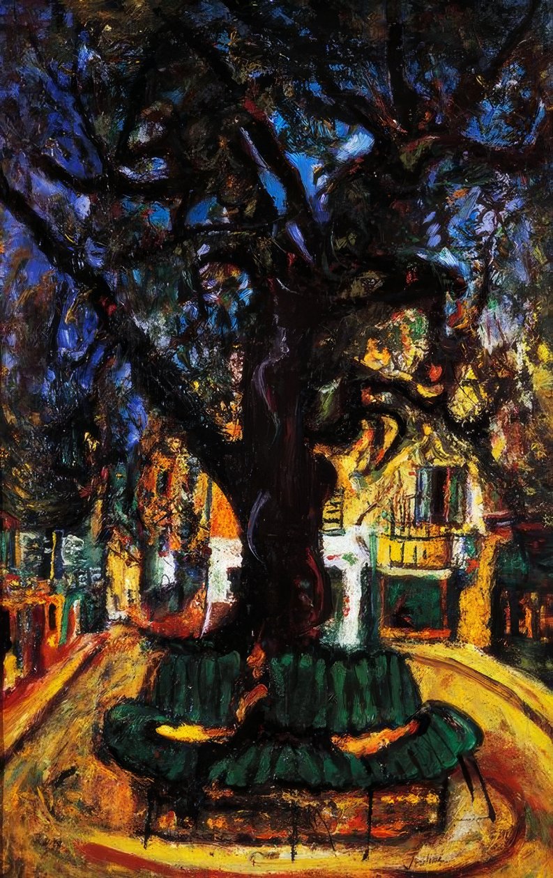 Litet torg i Vence, 1929, av Chaim Soutine