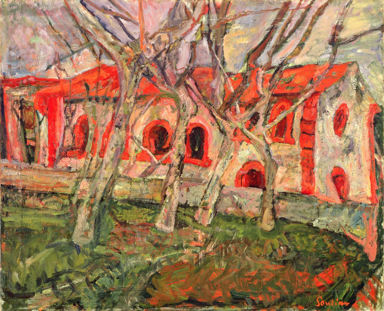 Röda kyrkan av Chaim Soutine