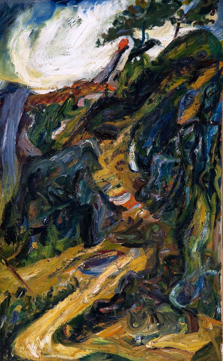 Slingrande väg, nära Gréolières av Chaim Soutine