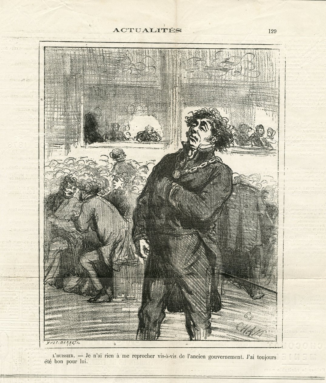 Illustration av Cham (1819-1879) i Le Charivari av Amédée de Noé