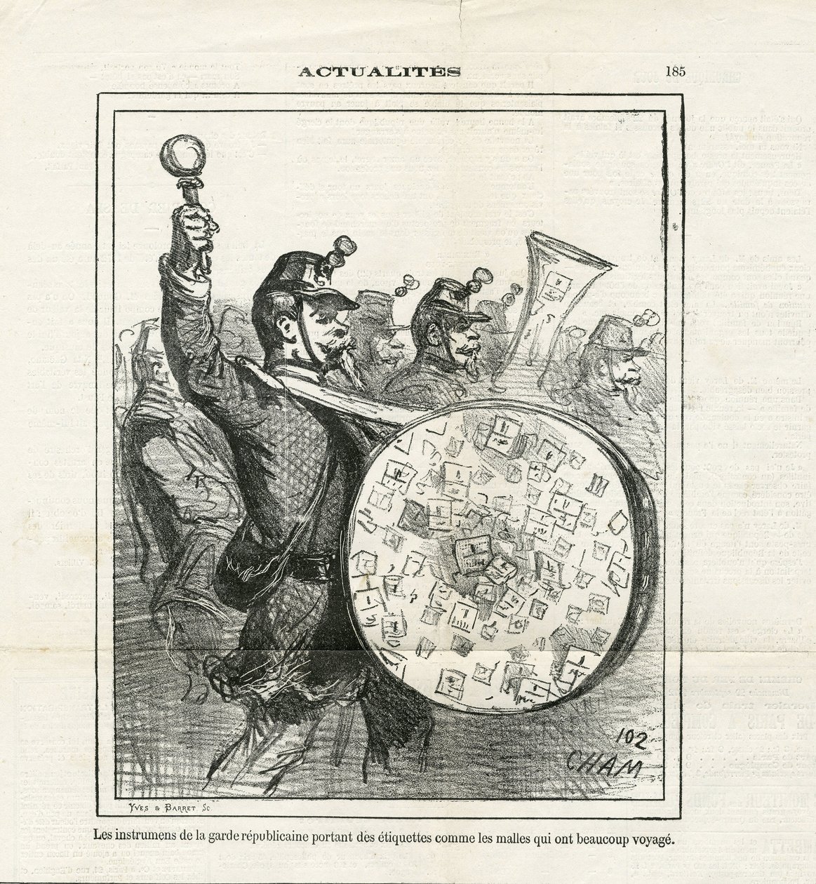 Illustration av Cham (1819-1879) i Le Charivari av Amédée de Noé