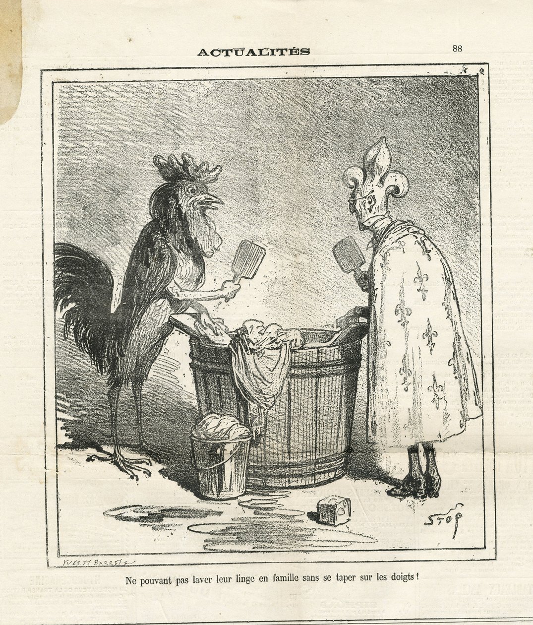 Illustration av Cham (1819-1879) i Le Charivari av Amédée de Noé