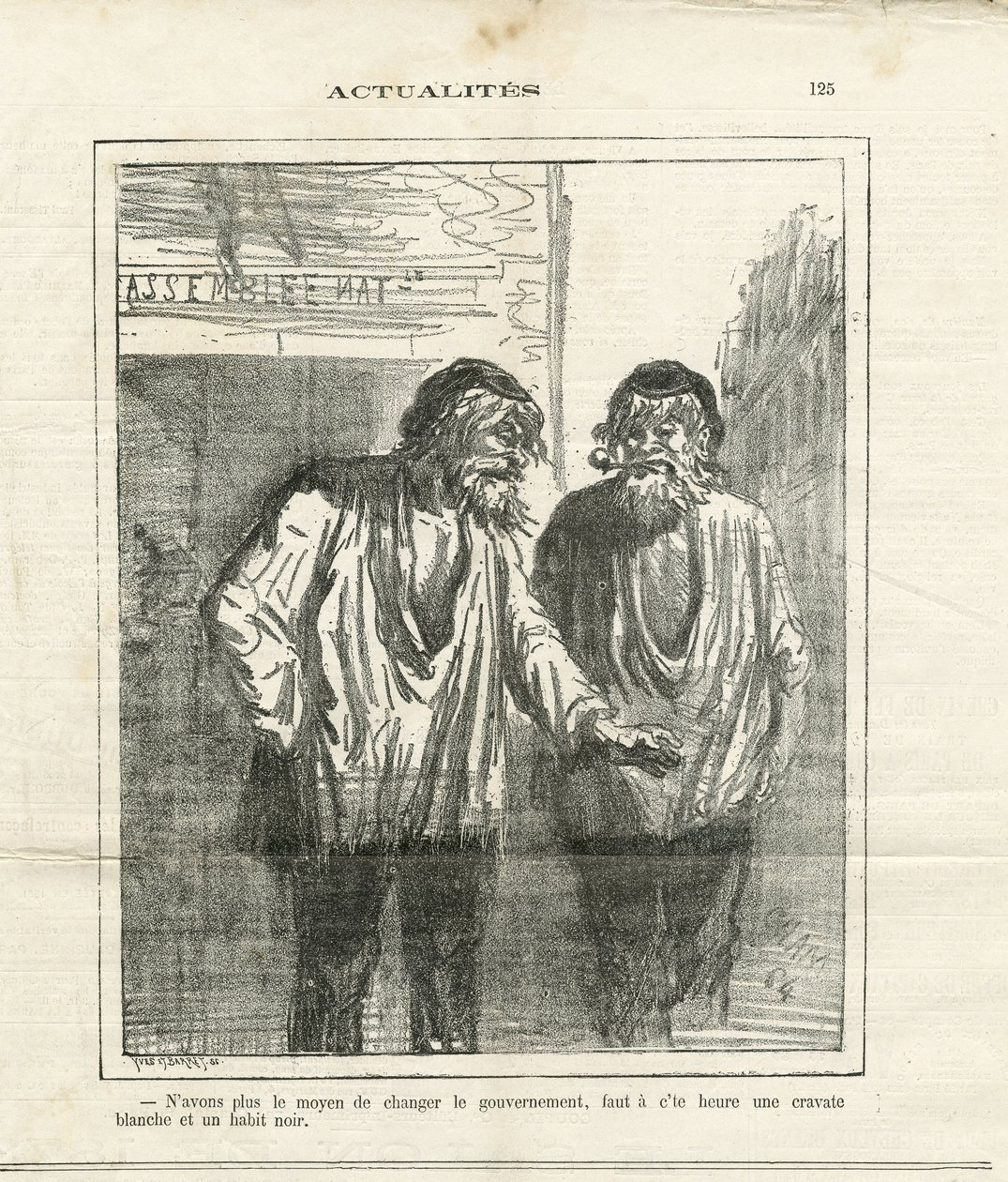 Illustration av Cham (1819-1879) i Le Charivari av Amédée de Noé