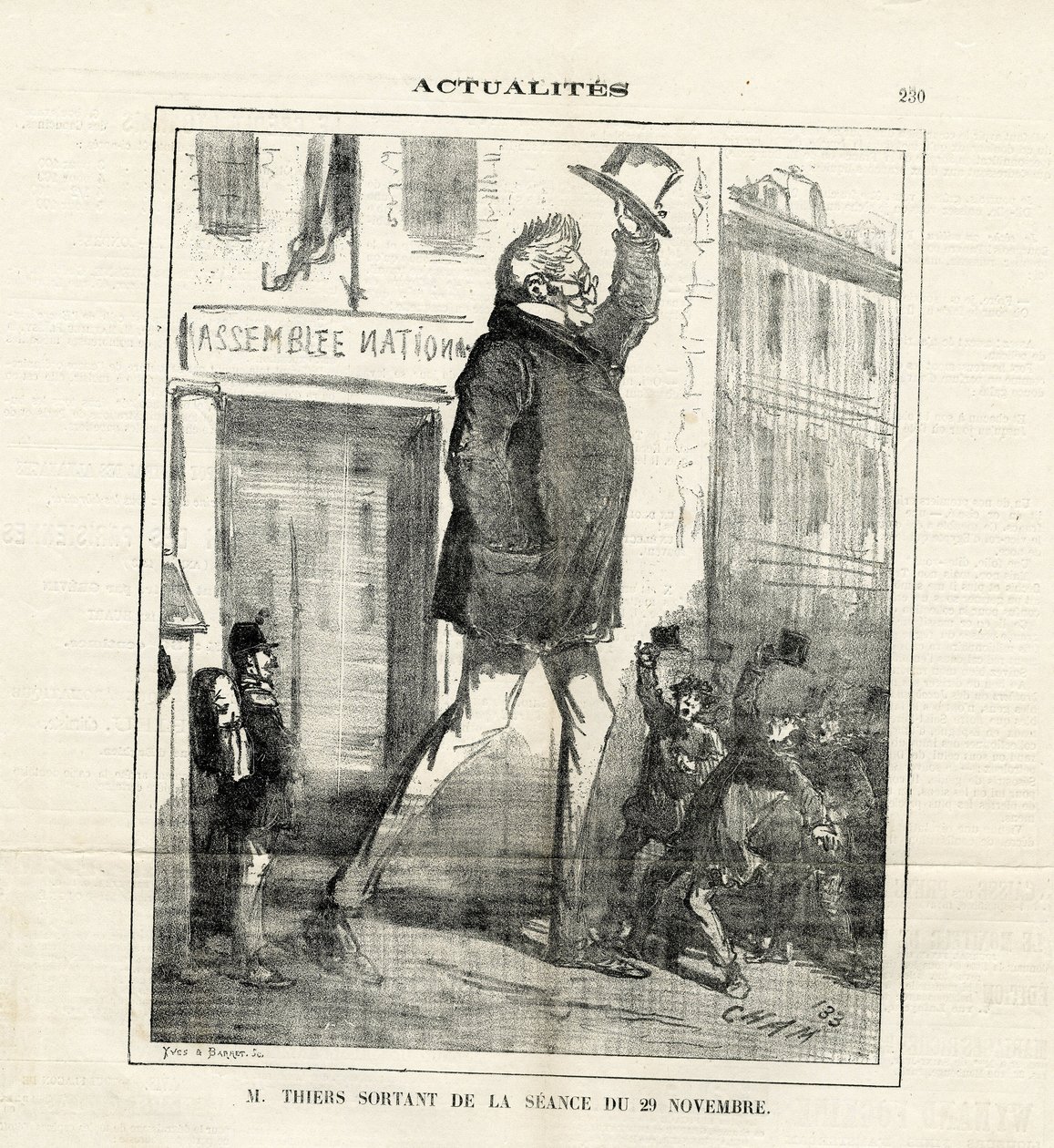 Illustration av Cham (1819-1879) i Le Charivari av Amédée de Noé