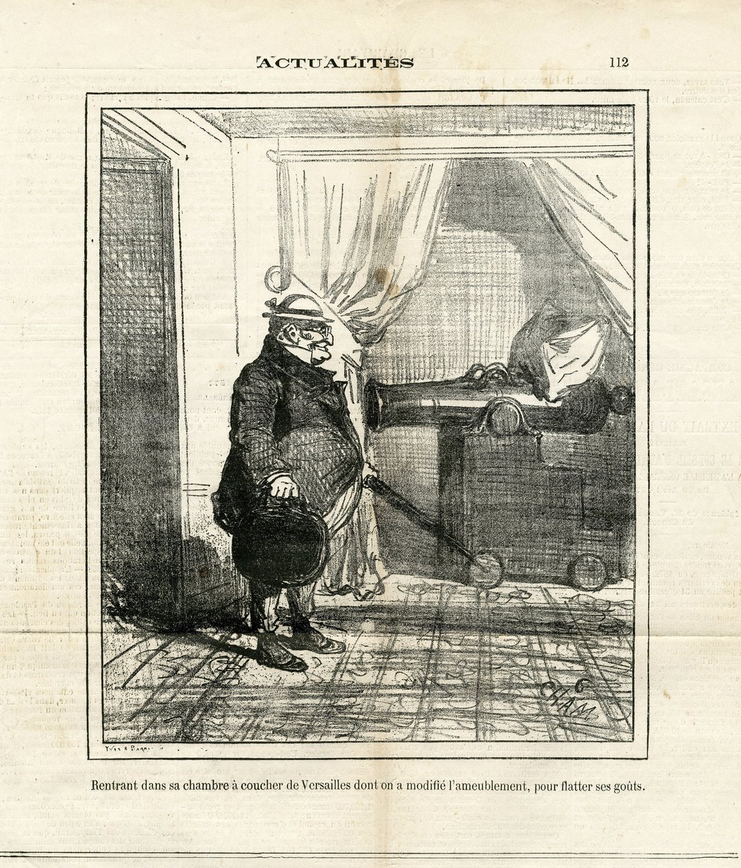 Illustration av Cham (1819-1879) i Le Charivari av Amédée de Noé