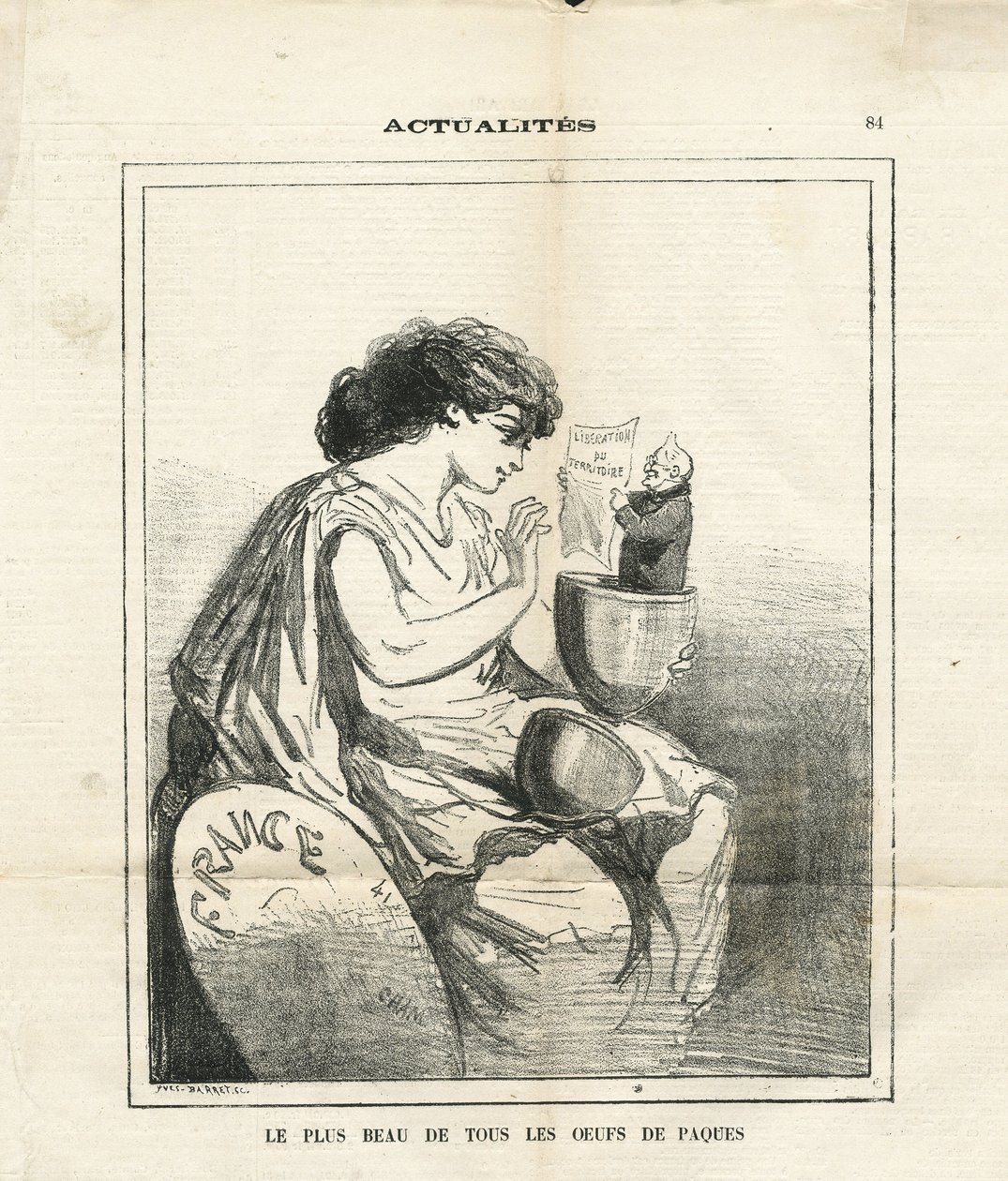 Illustration av Cham (1819-1879) i The Charivari av Amédée de Noé