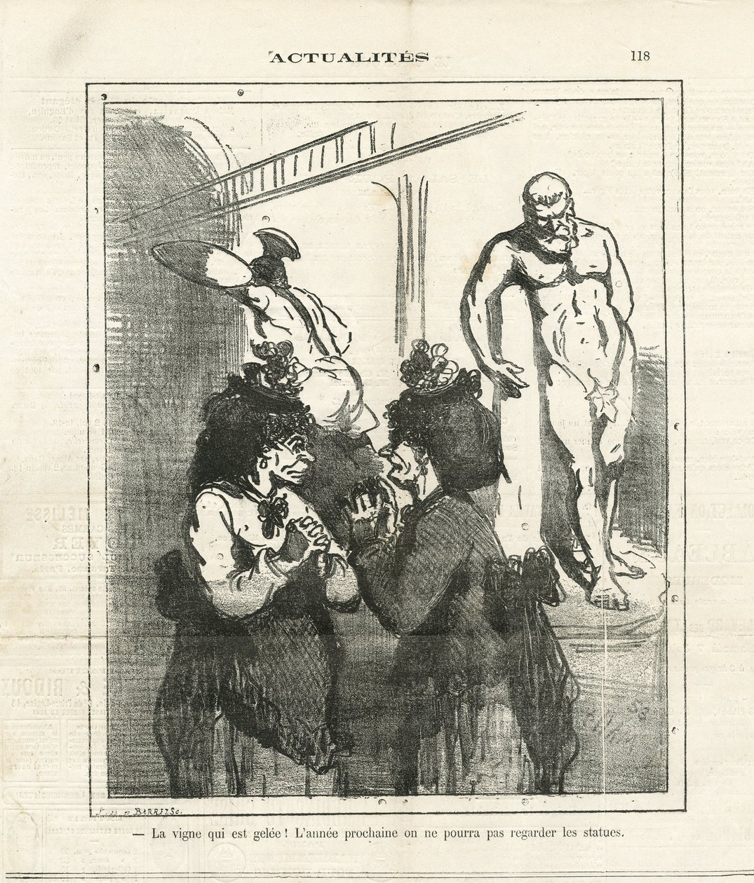 Illustration av Cham (1819-1879) i The Charivari av Amédée de Noé