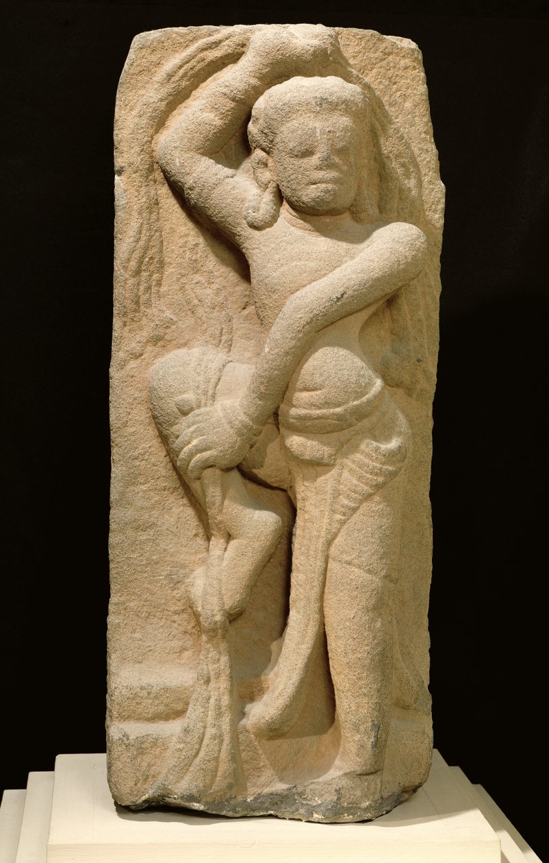 Dansare, Mison A-1 Style, från Vietnam (sandsten) av Champa Civilisation