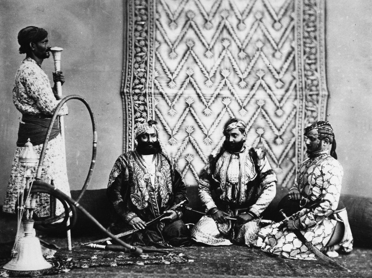 Rajputs, ca 1860-talet av Charles Robertson