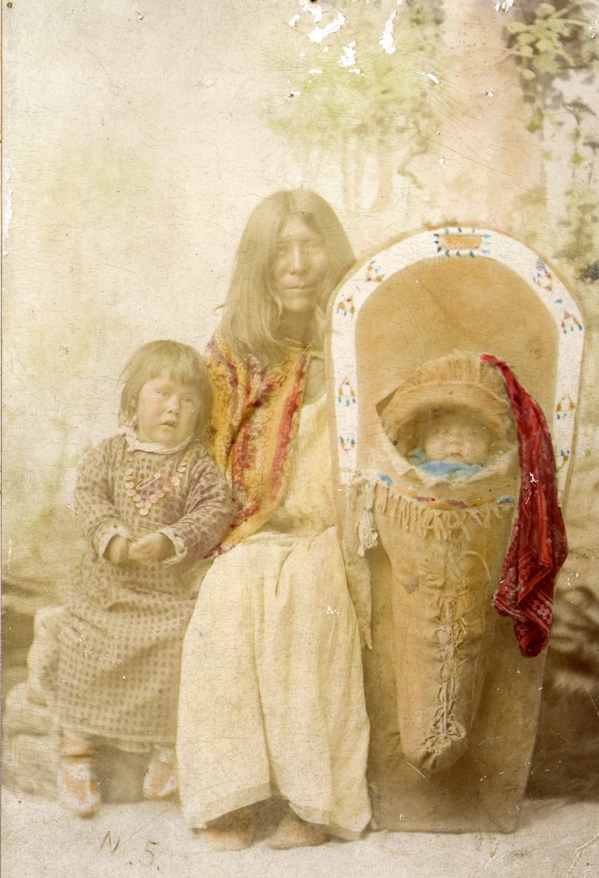 Ute-indianer, från södra Colorado, 1895 av Charles A. Nast