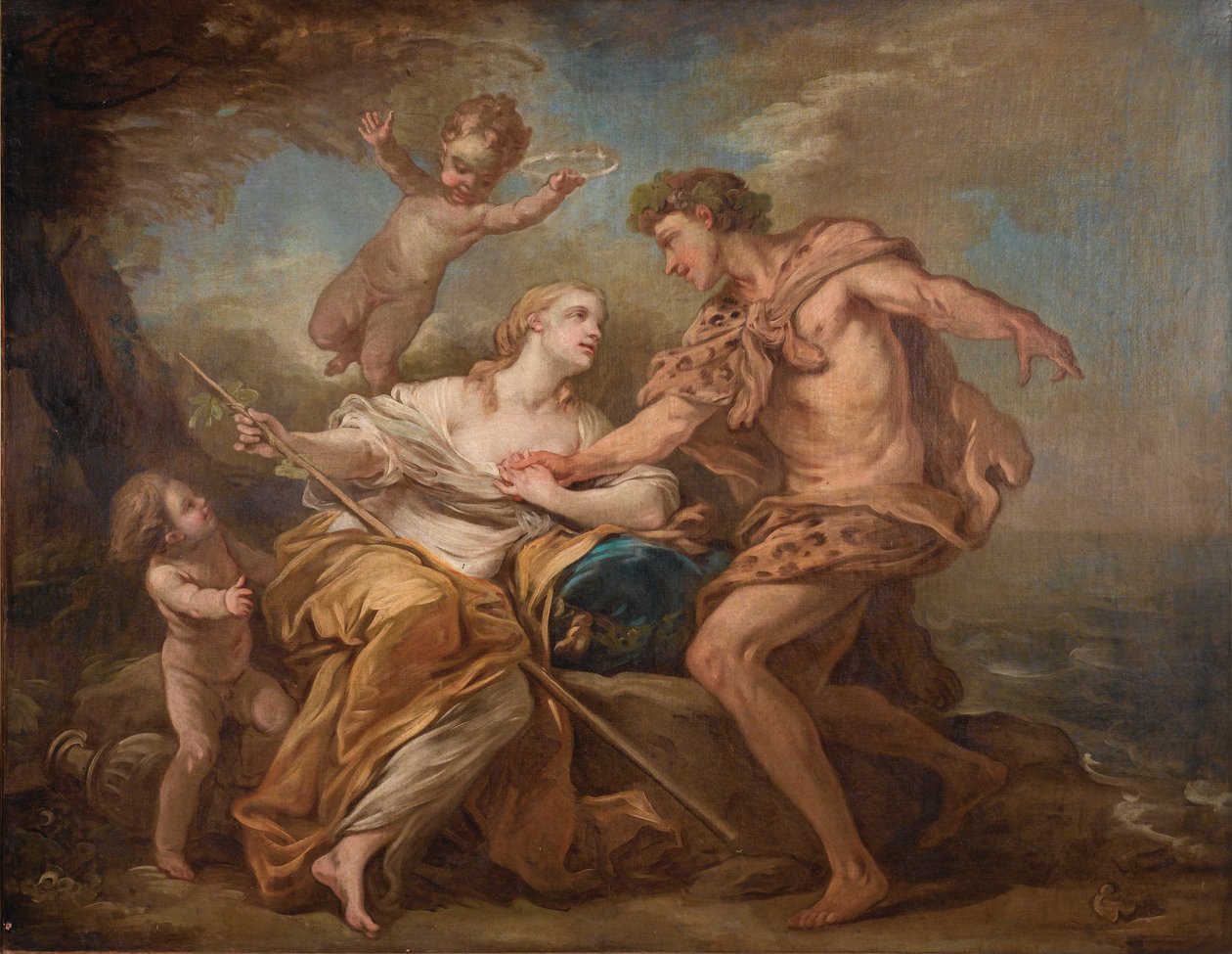 Bacchus och Ariadne av Charles André van Loo