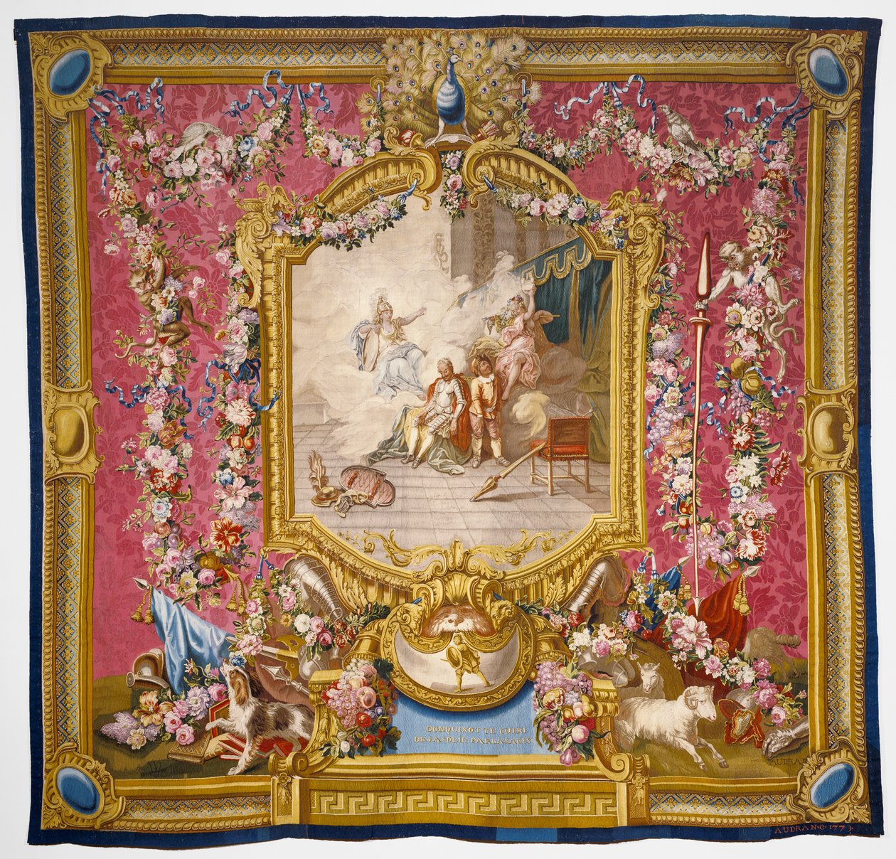 Don Quijote botas från sin dårskap genom visdom, 1773 (silke och ull) av Charles Antoine Coypel