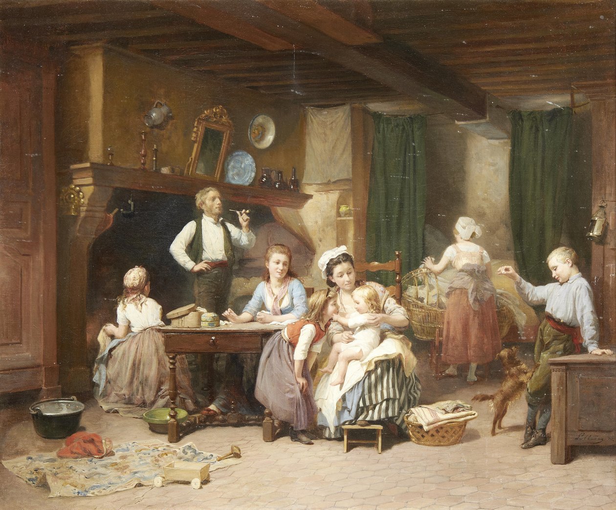 Familjetid av Charles Auguste Romain Lobbedez
