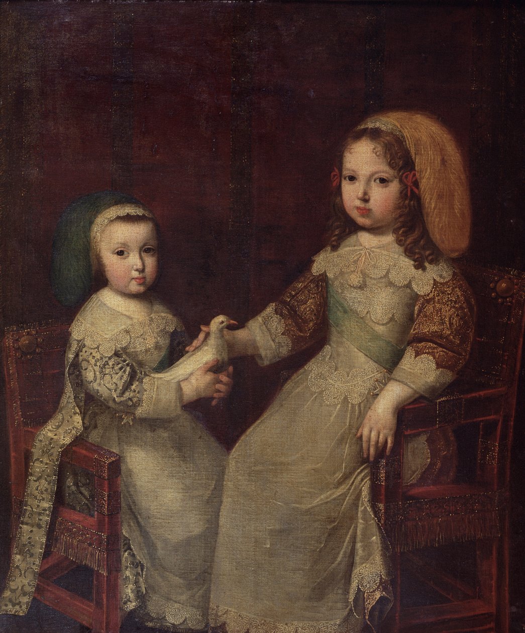 Kung Ludvig XIV (1638-1715) som barn med Philippe I, hertig av Orleans (1640-1701) av Charles Beaubrun