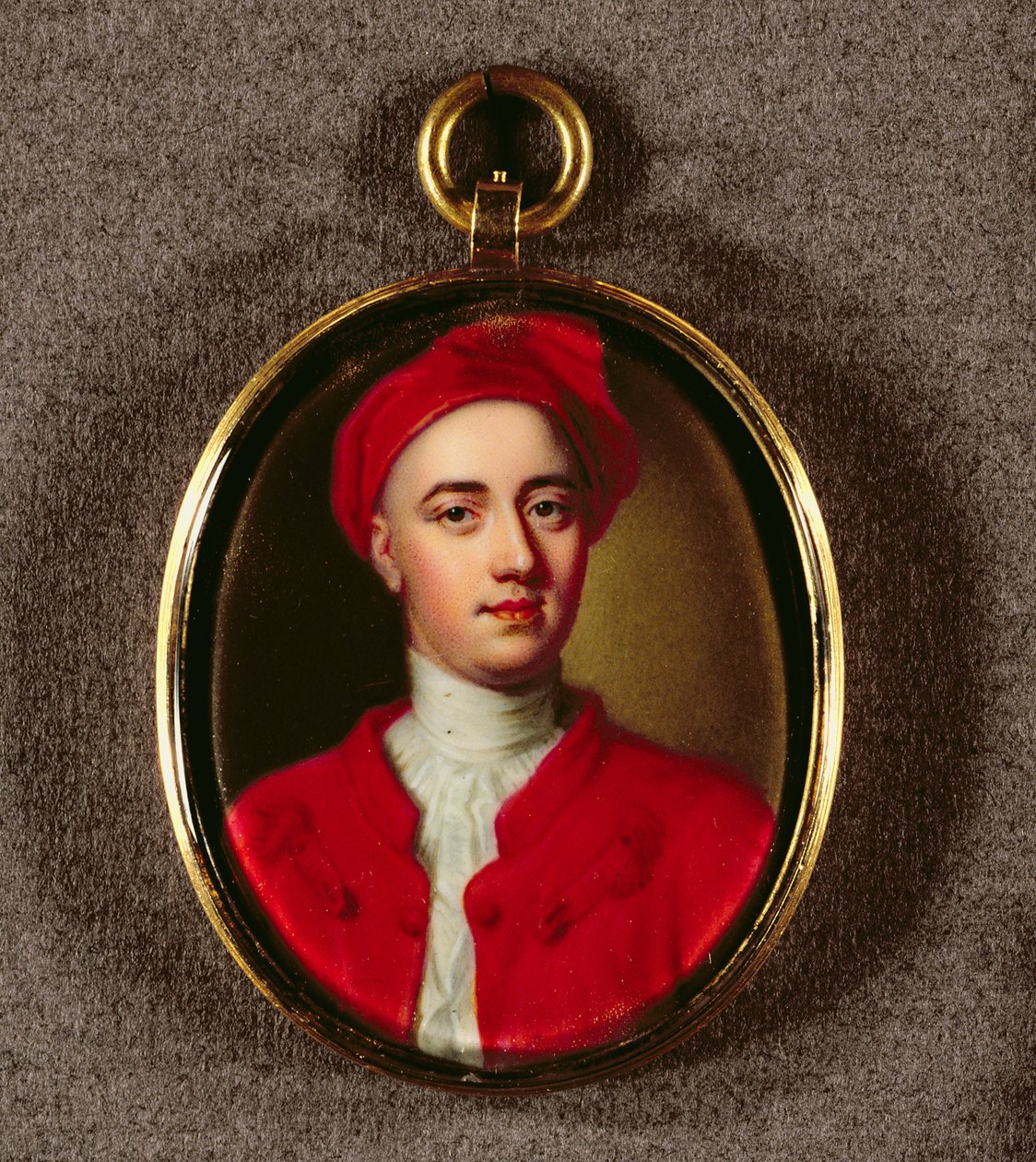 Okänd man (wc på vellum) av Charles Boit