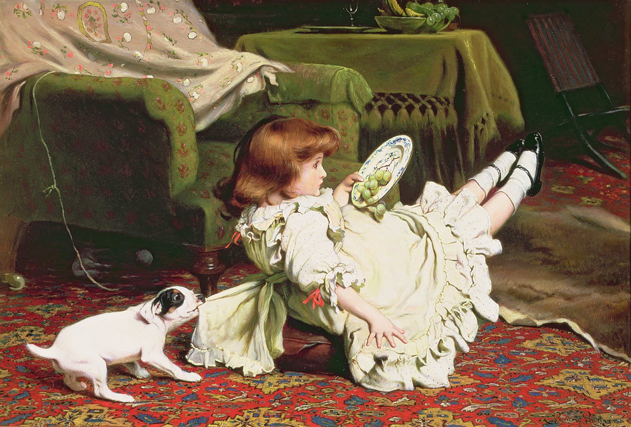 Dags att spela, 1886 av Charles Burton