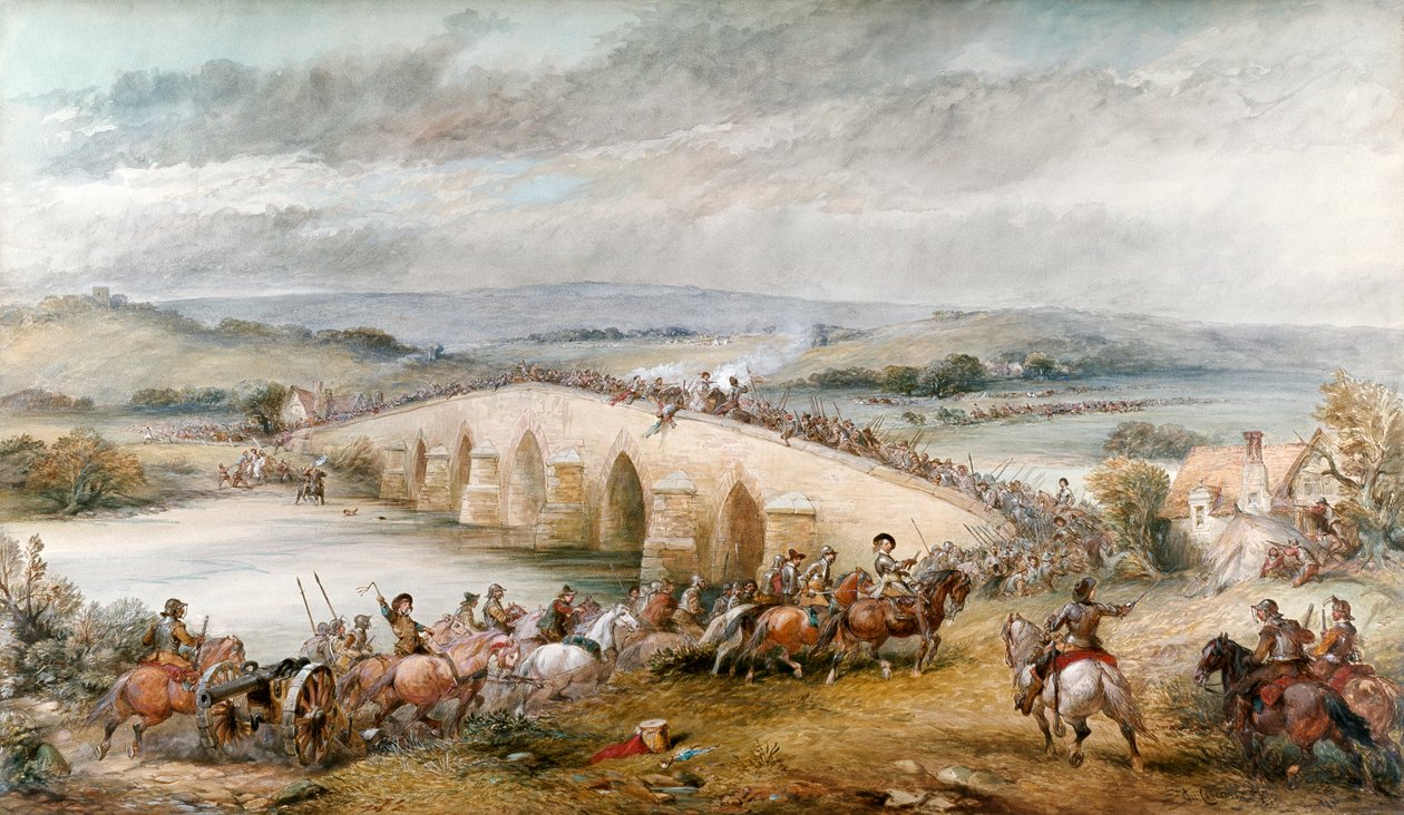 Slaget vid Preston och Walton den 17 augusti 1648, 1877 av Charles Cattermole