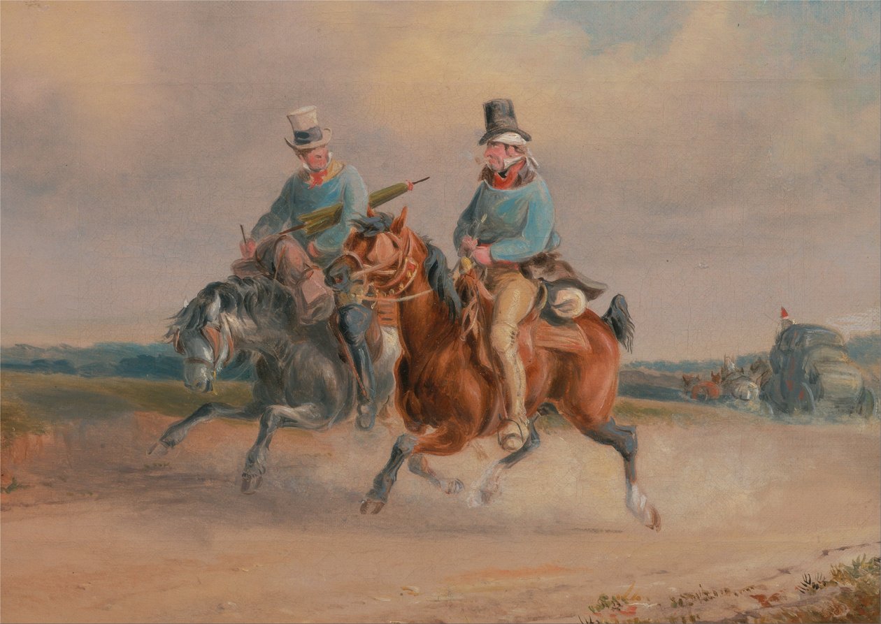 En scen på vägen i Frankrike av Charles Cooper Henderson