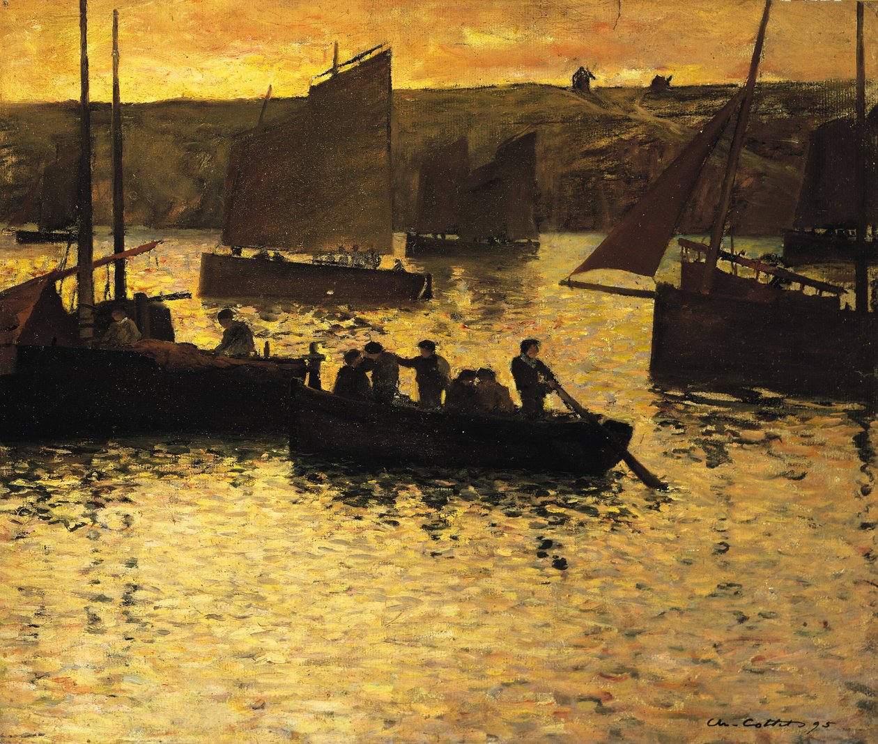 I hamnen, 1895 av Charles Cottet