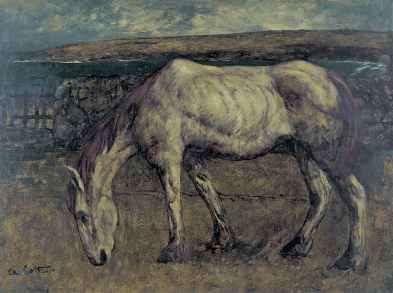 Gammal häst i ödemarken av Charles Cottet