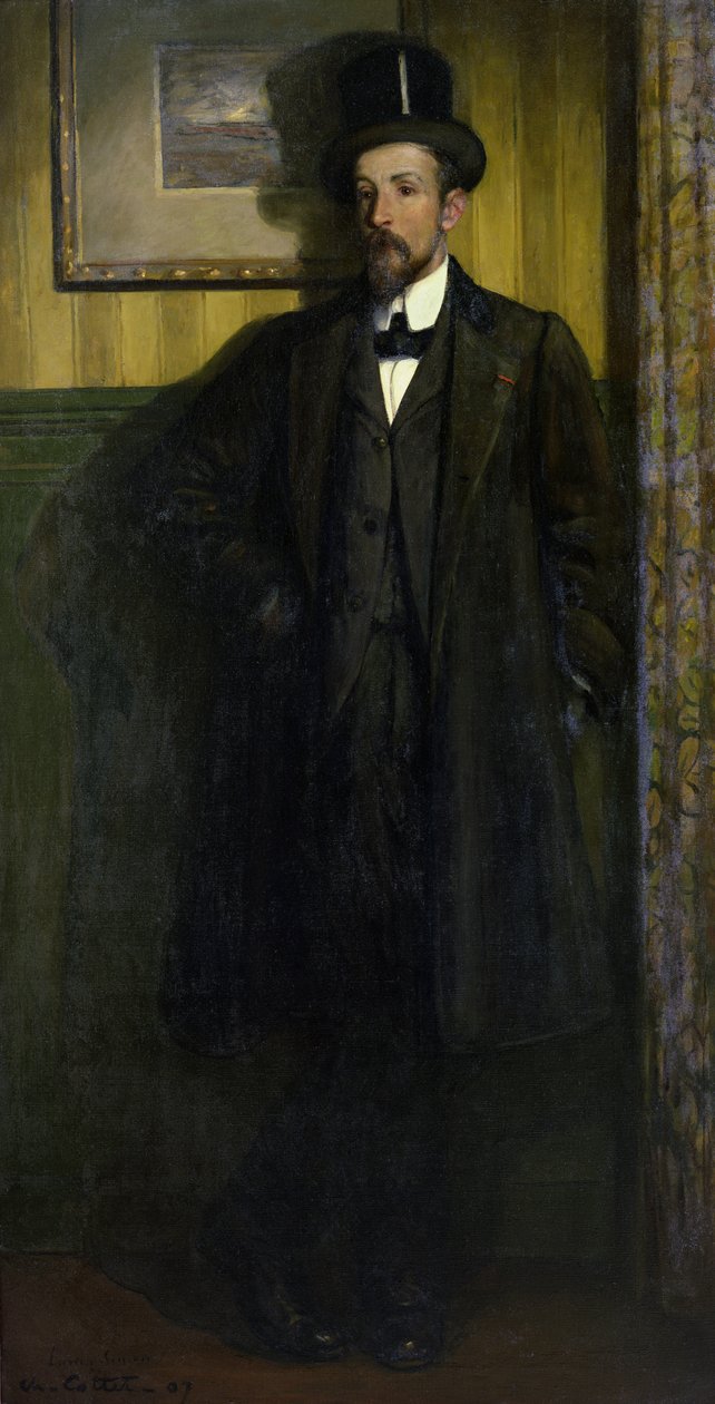 Porträtt av Lucien Simon (1864-1945) 1907 av Charles Cottet