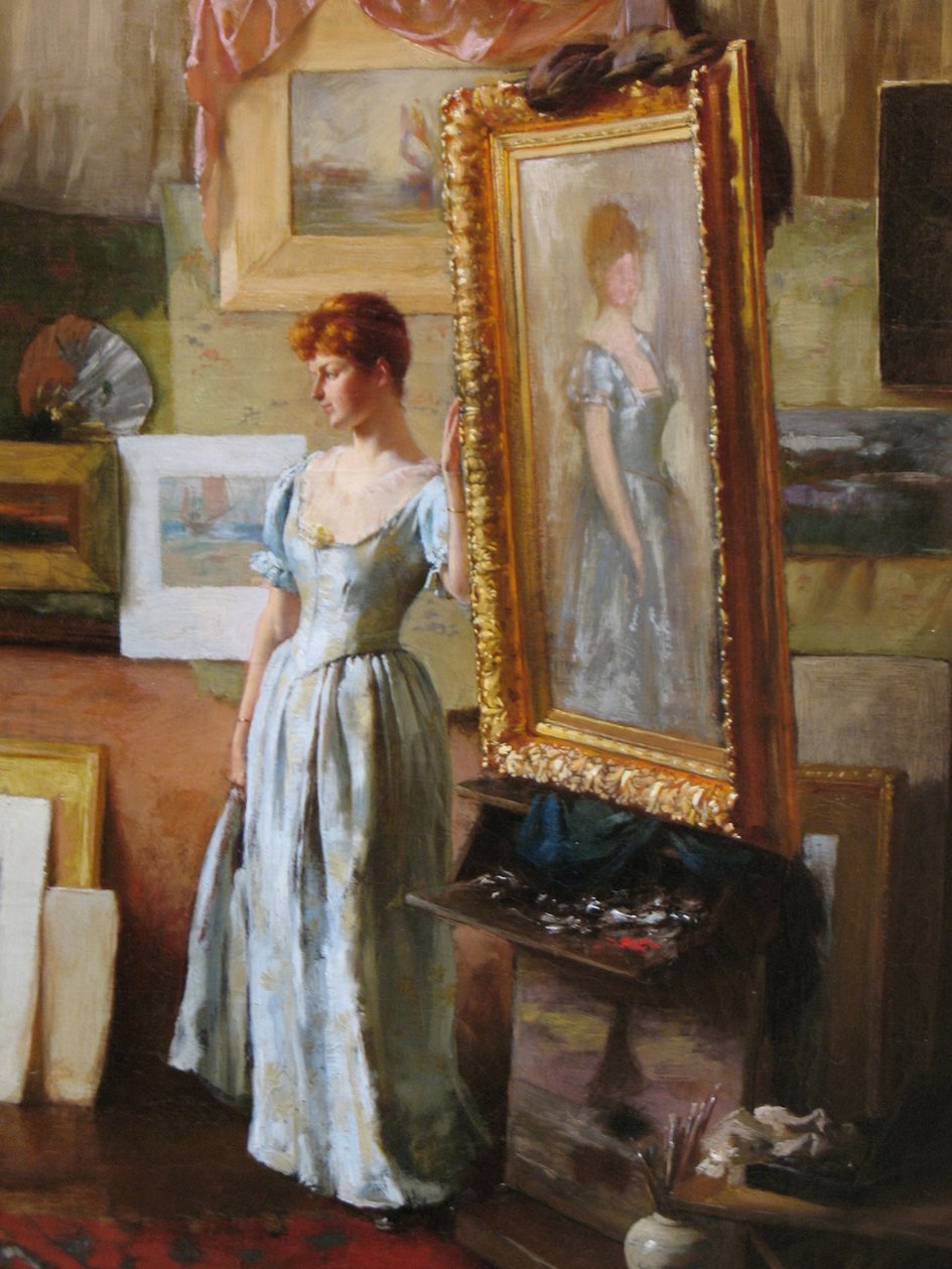 Fair critics detail  av Charles Courtney Curran