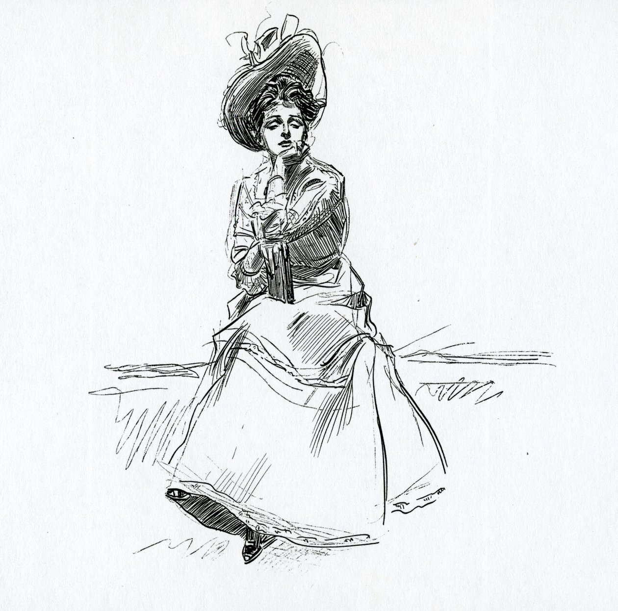 En Gibson-flicka, omkring 1902 av Charles Dana Gibson