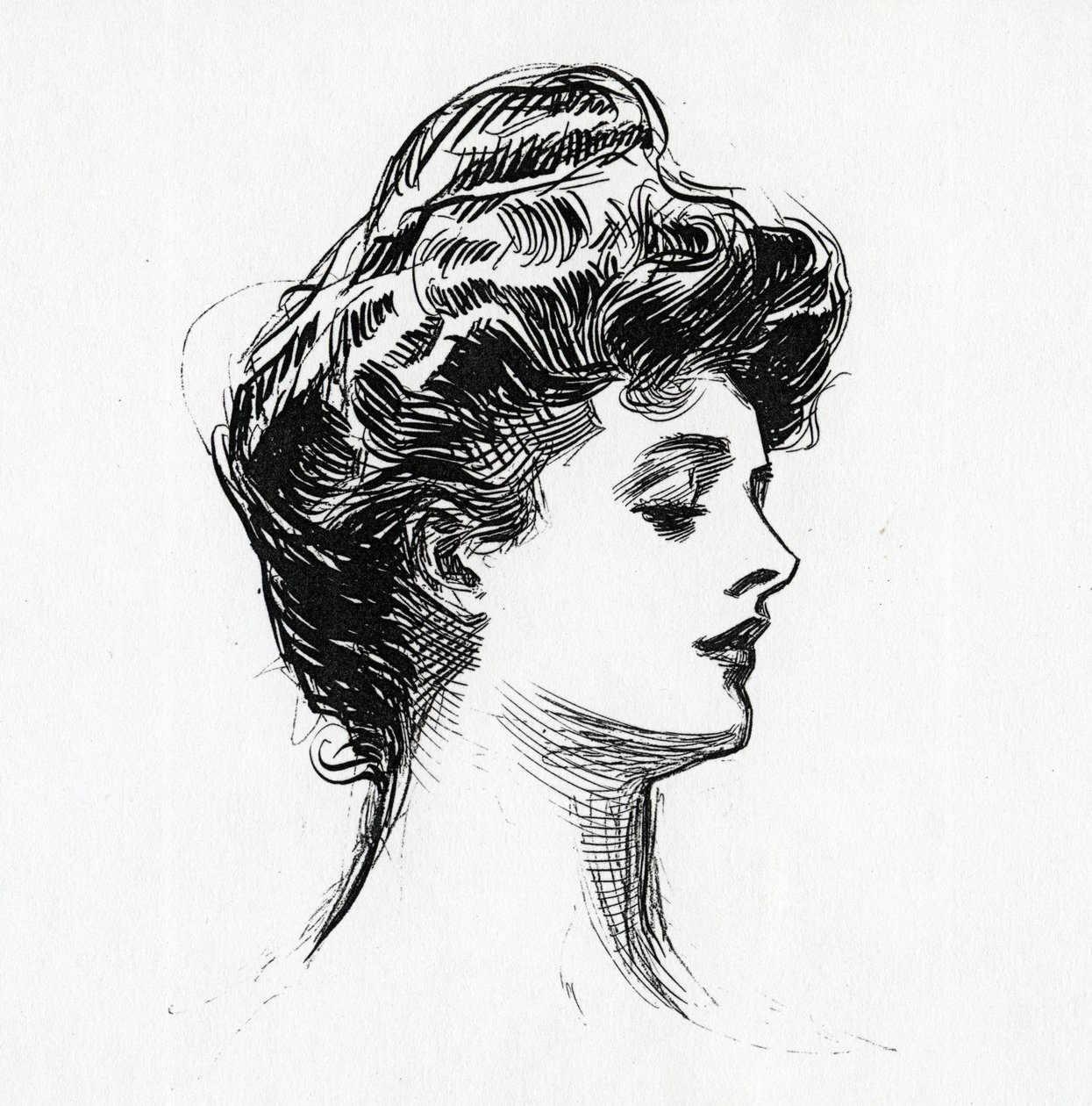 En Gibson Girl, ca 1902 av Charles Dana Gibson