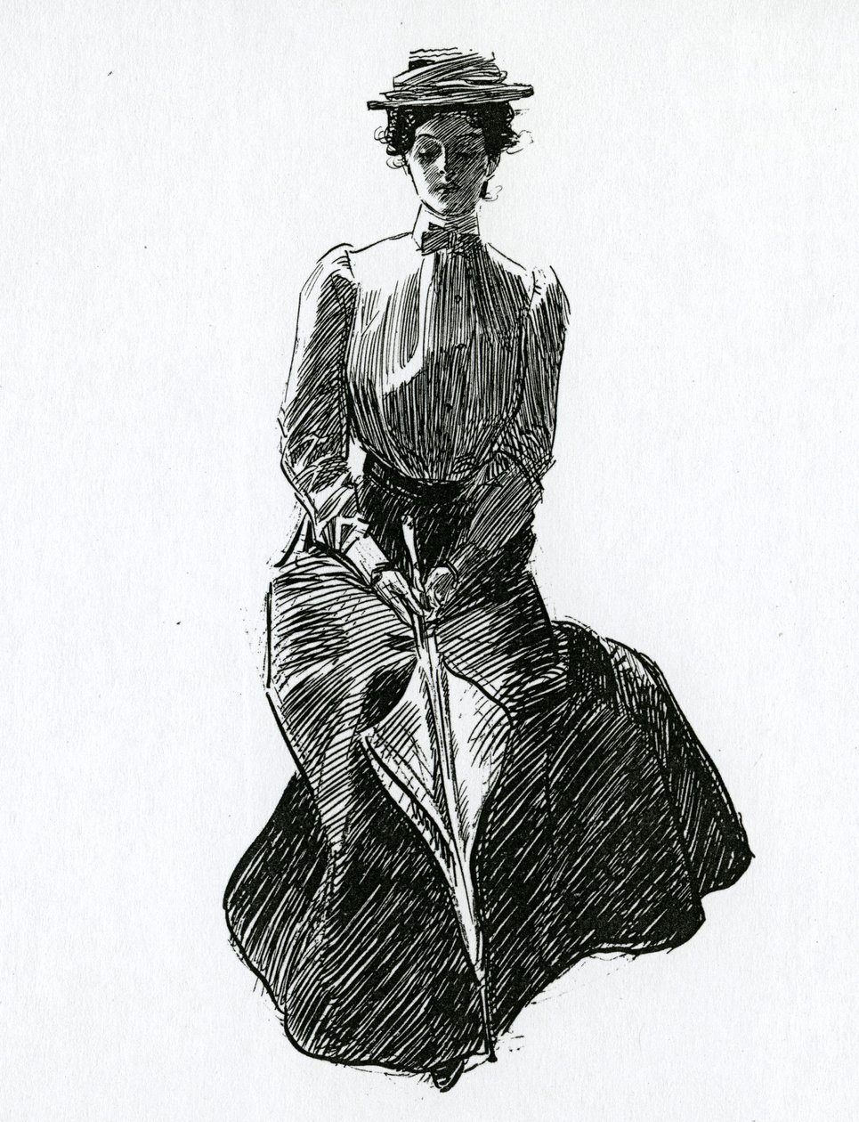 En Gibson Girl, ca 1902 av Charles Dana Gibson
