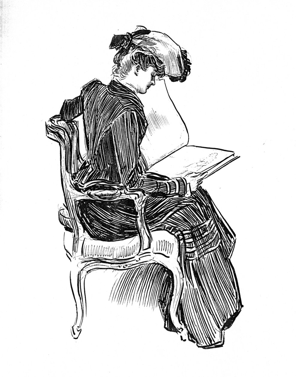 En Gibson Girl, ca 1902 av Charles Dana Gibson