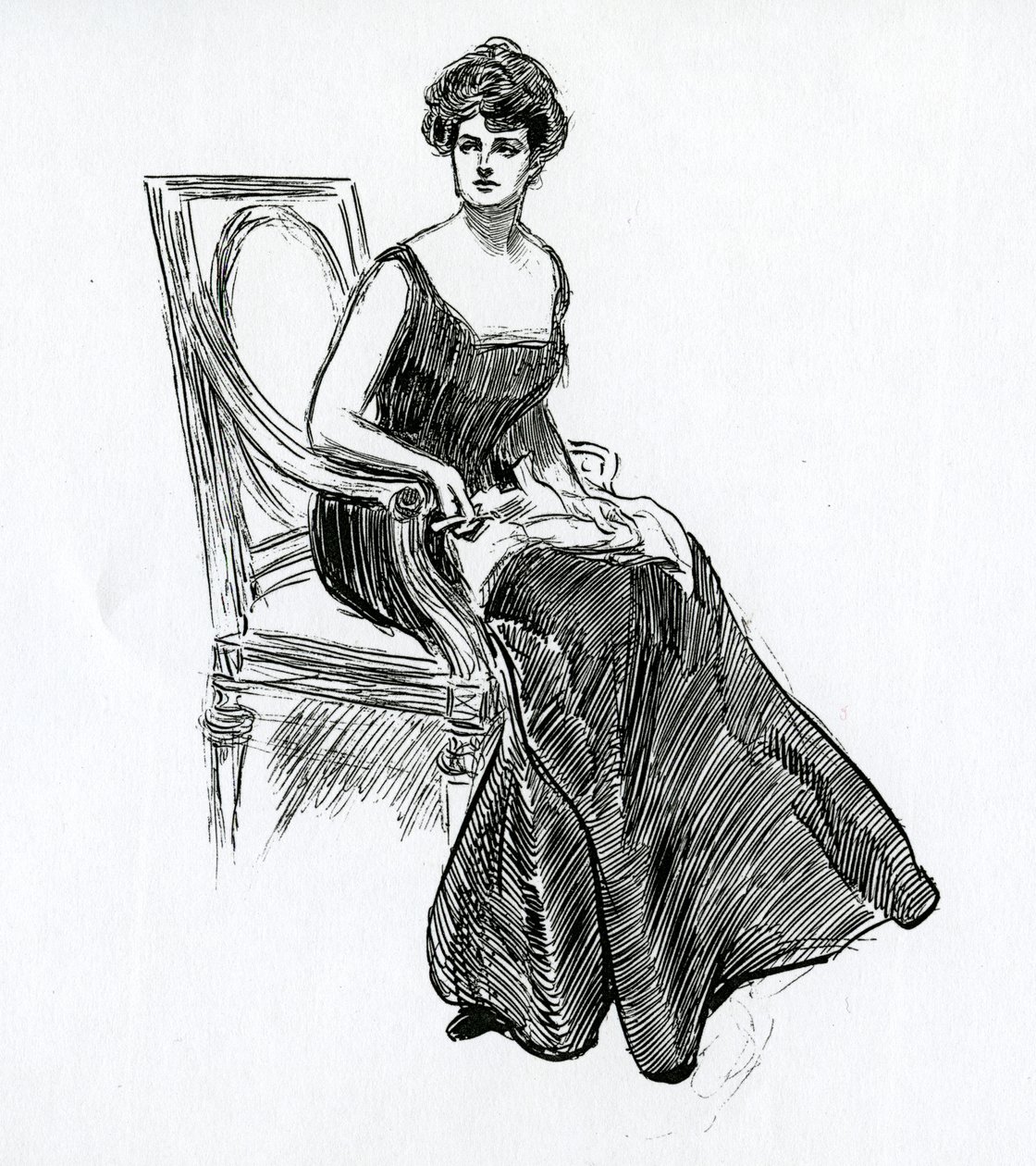En Gibson Girl, ca 1902 av Charles Dana Gibson
