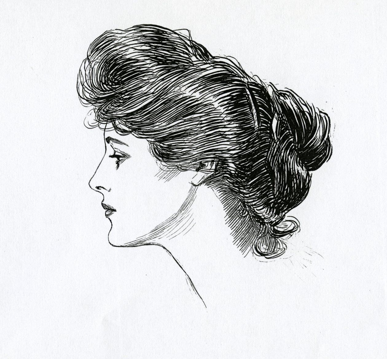 En Gibson Girl, ca 1902 av Charles Dana Gibson