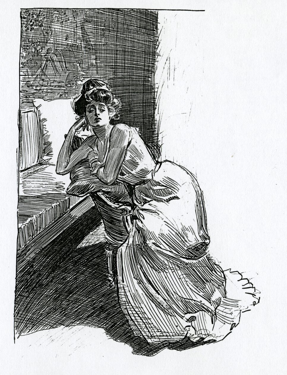 En Gibson Girl, ca 1902 av Charles Dana Gibson