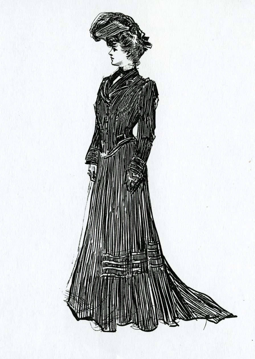 En Gibson Girl, ca 1902 av Charles Dana Gibson