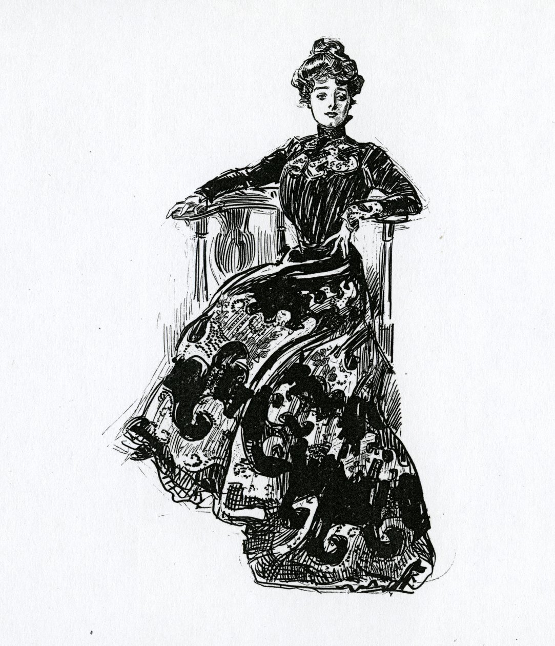 En Gibson Girl, ca 1902 av Charles Dana Gibson