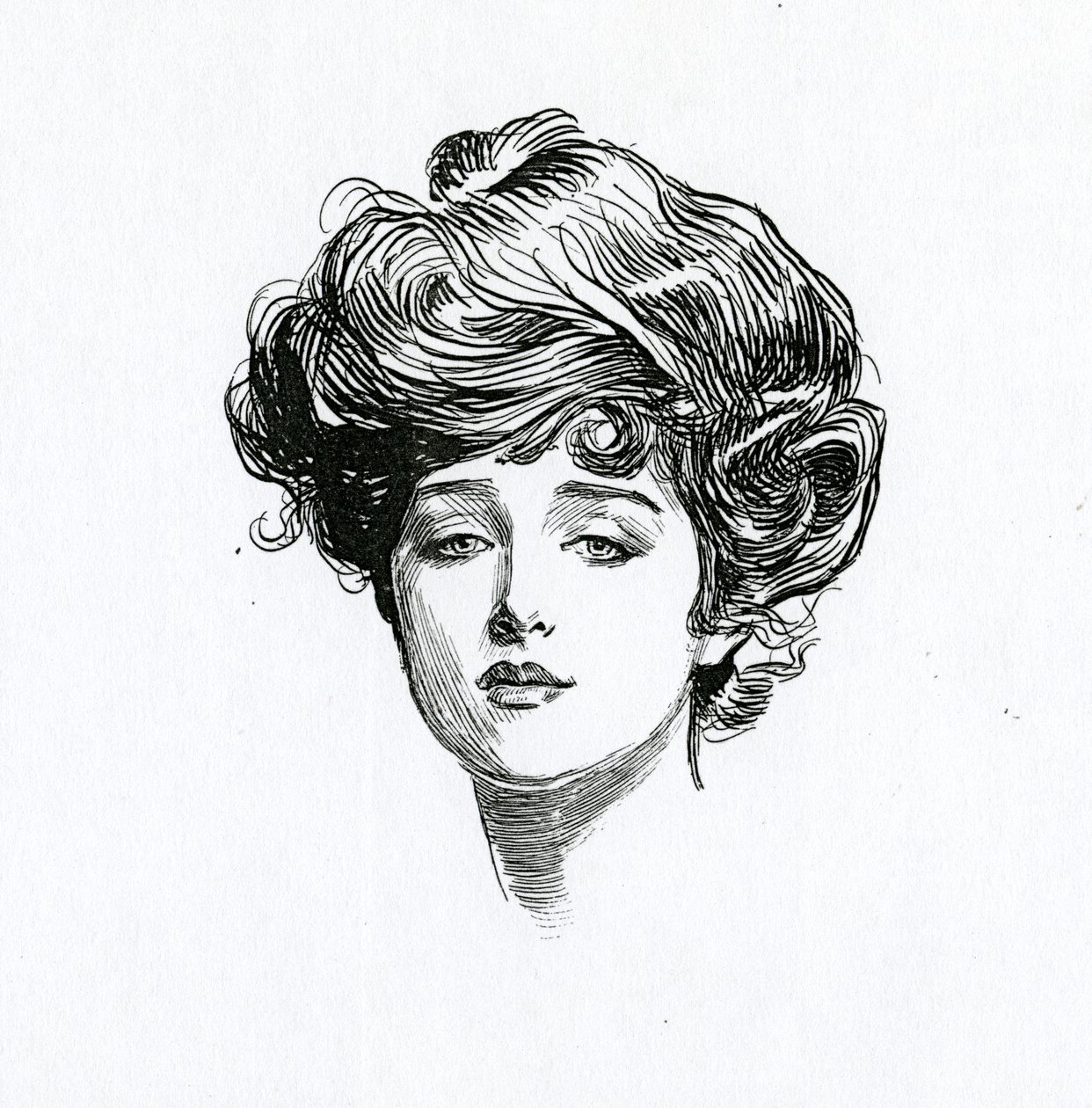 En Gibson Girl, ca 1902 av Charles Dana Gibson