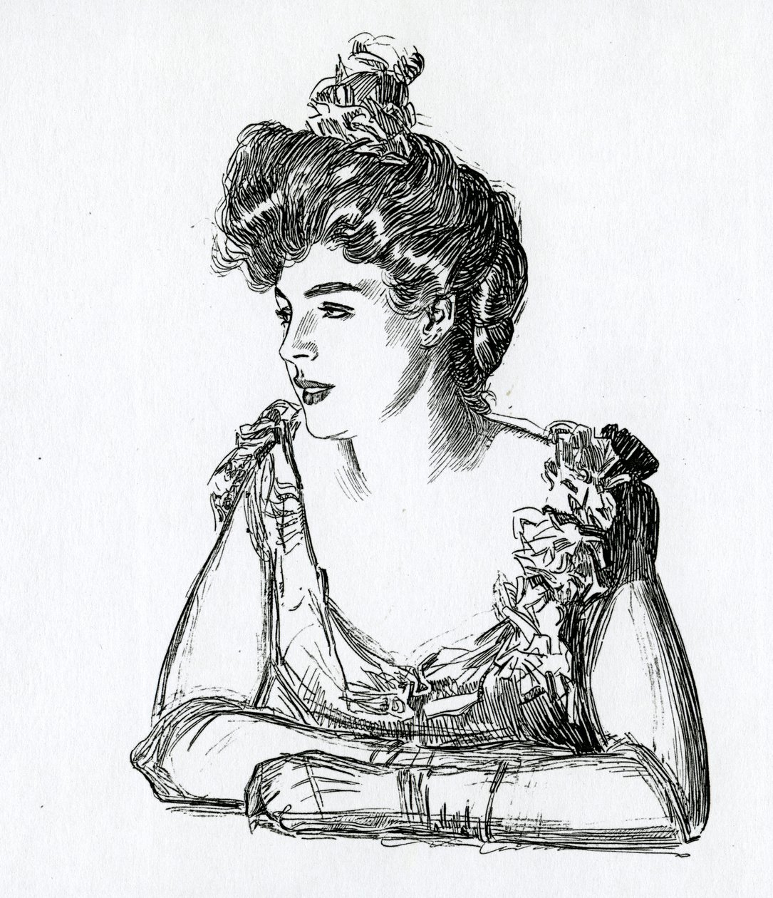 En Gibson Girl, ca 1902 av Charles Dana Gibson