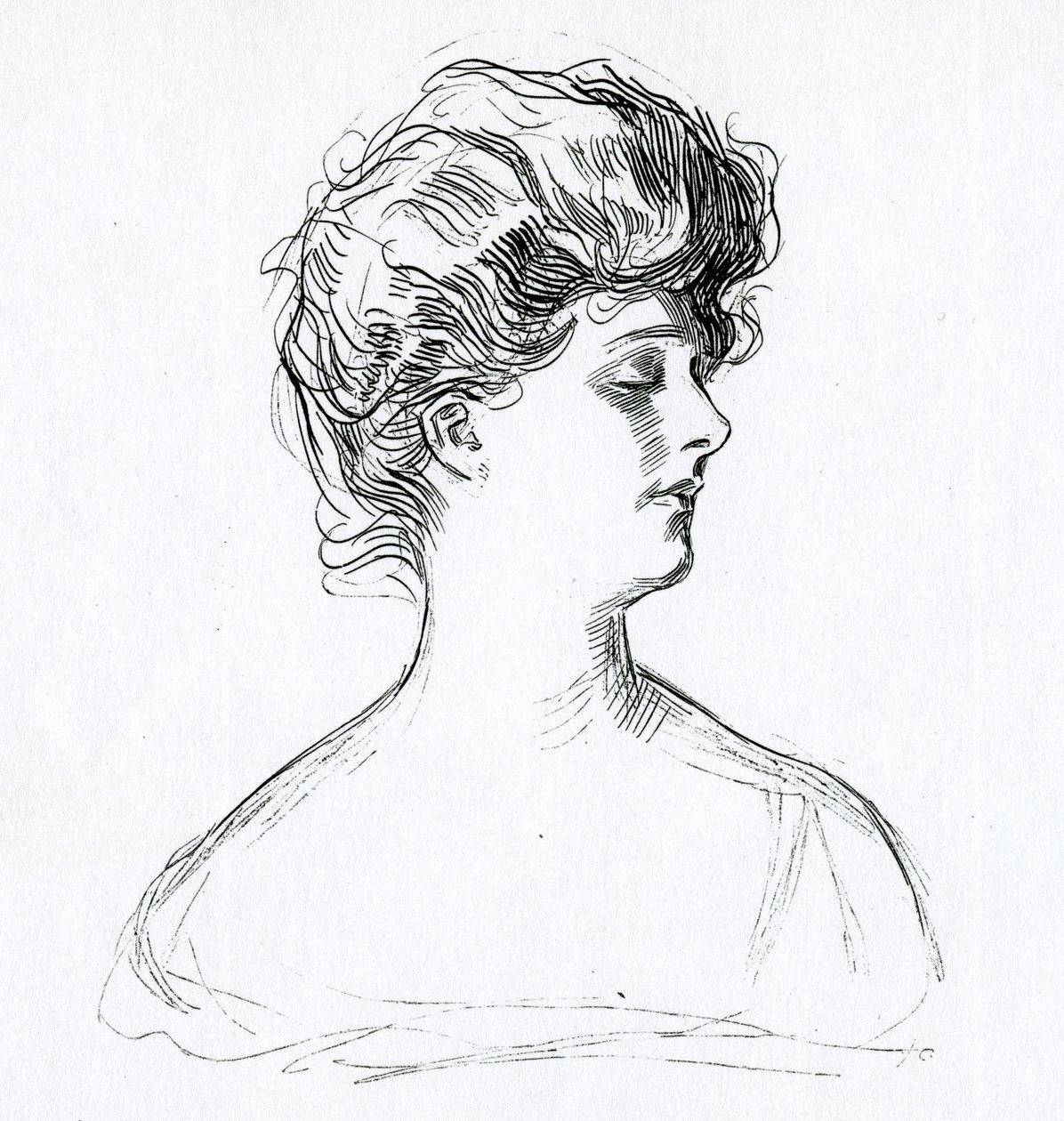 En Gibson Girl, ca 1902 av Charles Dana Gibson