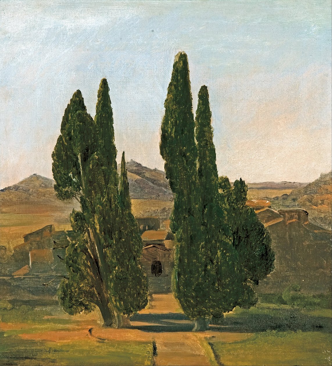 Cypress träd på Villa dEste av Charles Lock Eastlake