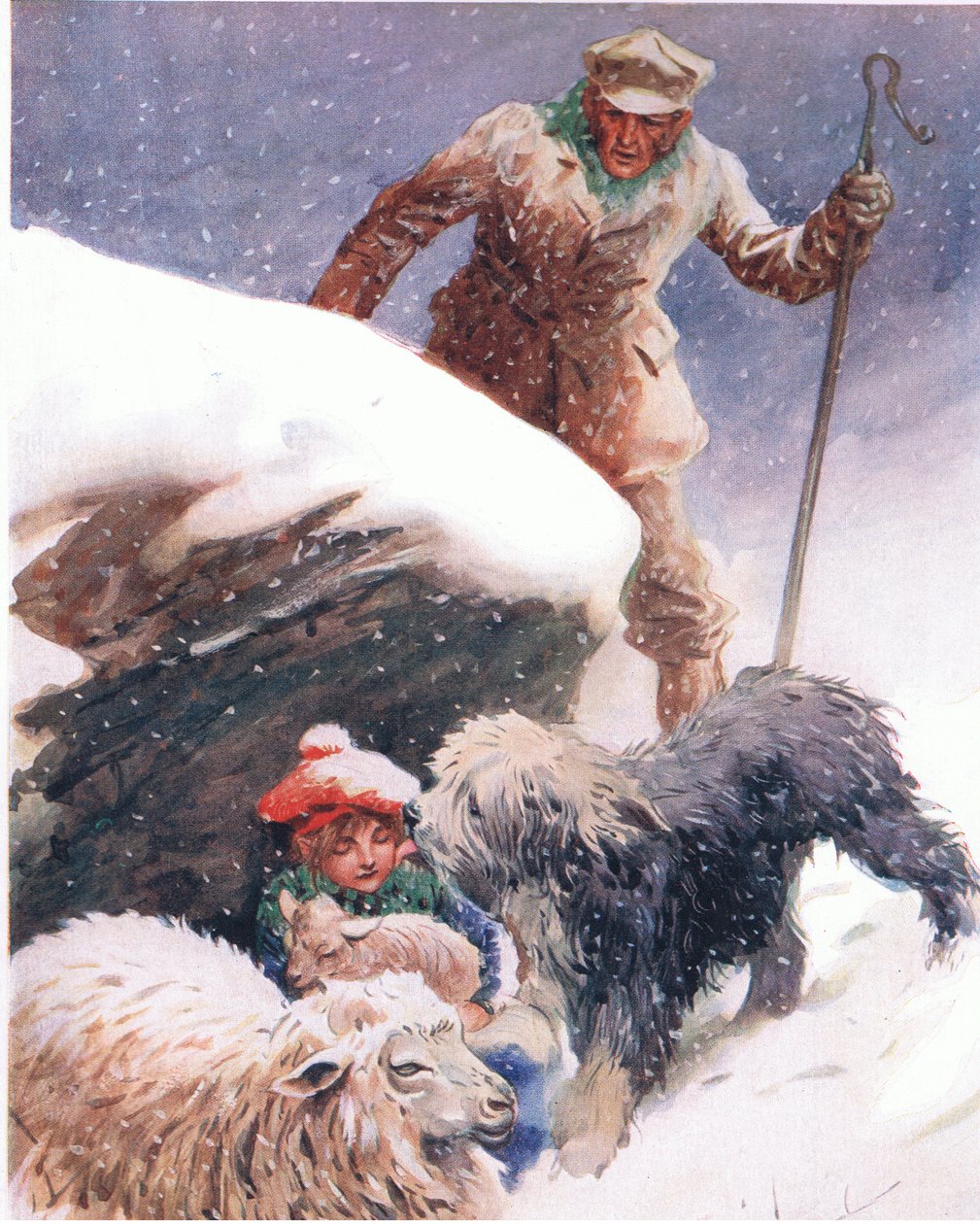 Found, från The Big Book for Children (Herbert Strang) utgiven av Humphrey Milford, Oxford University Press, ca 1920 av Charles Edmund Brock