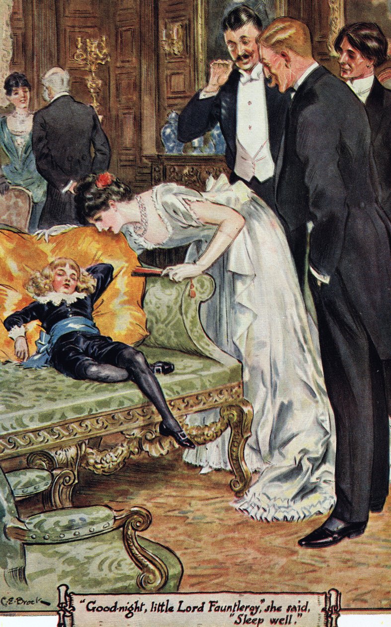 "God natt, lille Lord Fauntleroy", sa hon, "Sov gott", 1936. av Charles Edmund Brock