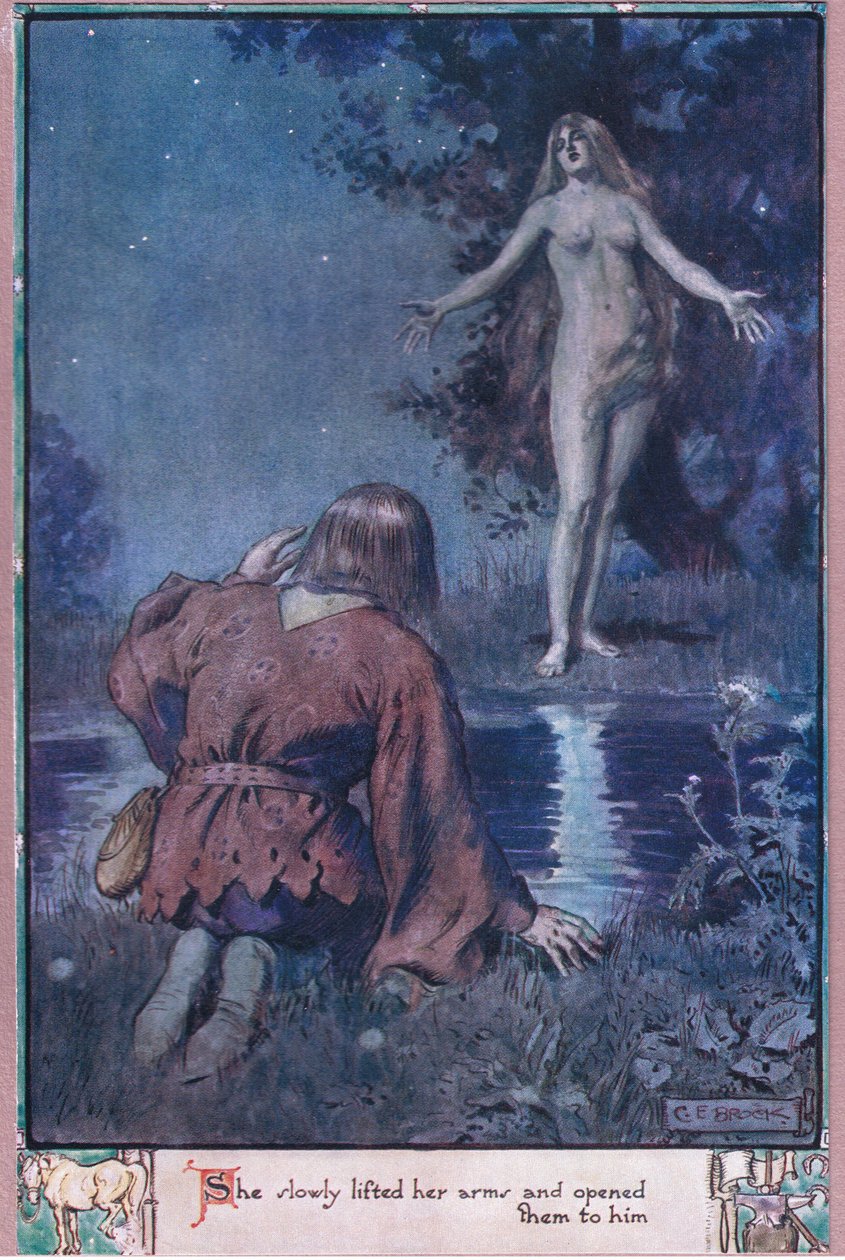 Hon lyfte sakta sina armar och öppnade dem för sig. av Charles Edmund Brock
