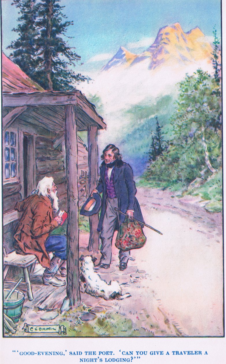 The Great Stone Face, illustration från 