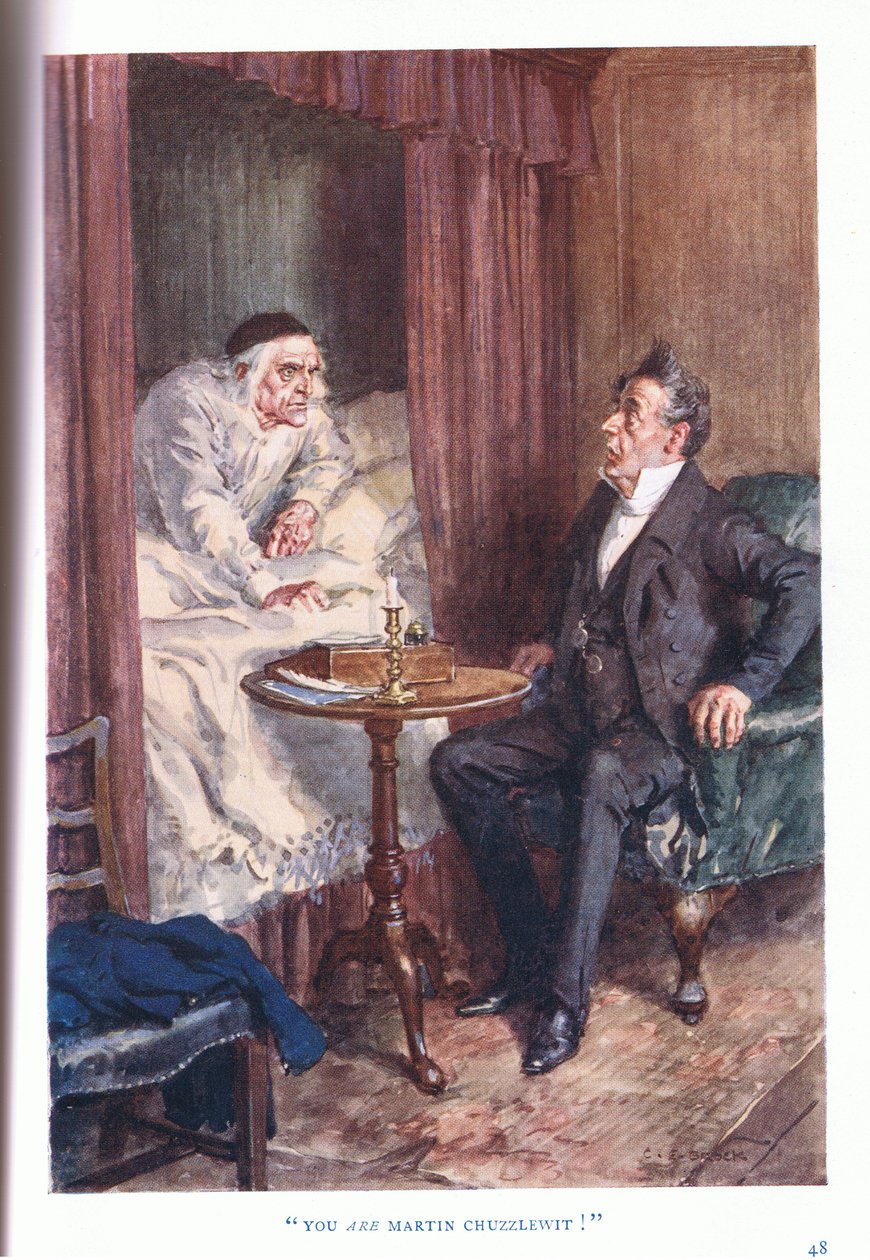 Du är Martin Chuzzlewit! av Charles Edmund Brock