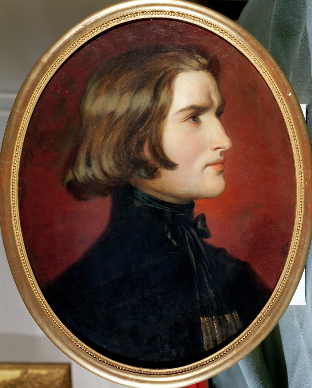 Porträtt av Franz Liszt (1811-86) 1838 av Charles Edouard Boutibonne