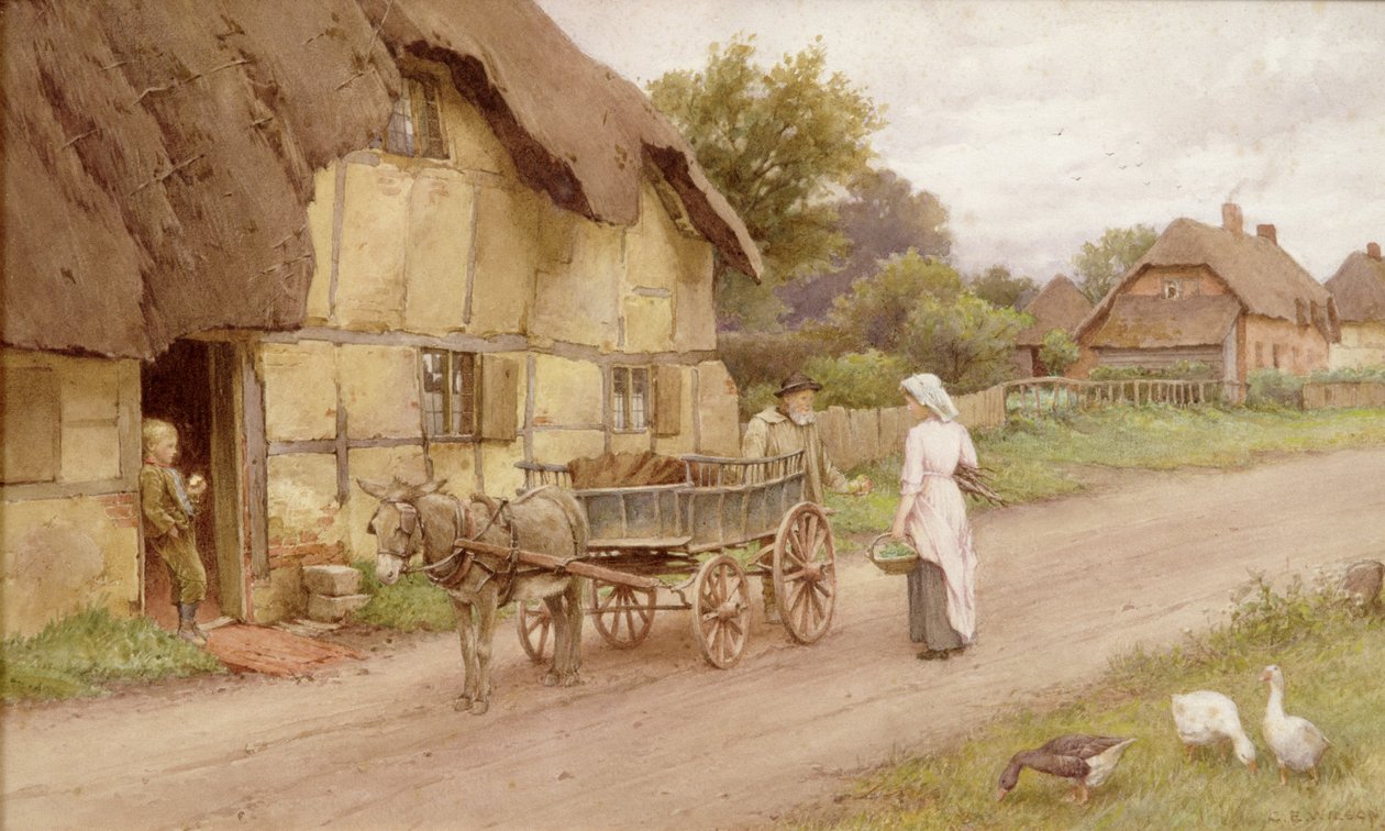 Åsnekärran, ca 1920 av Charles Edward Wilson