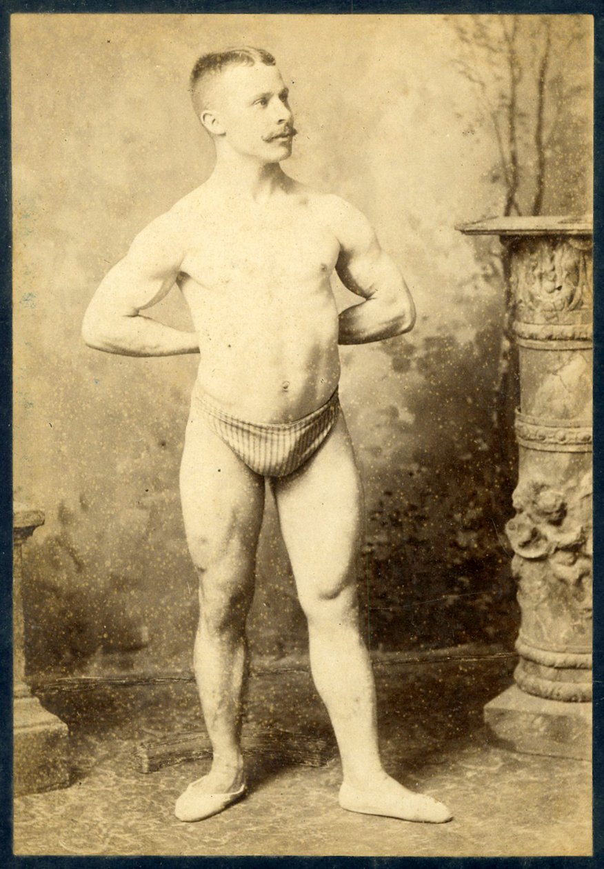 Porträtt av en stark man, ca 1890 av Charles Eisenmann