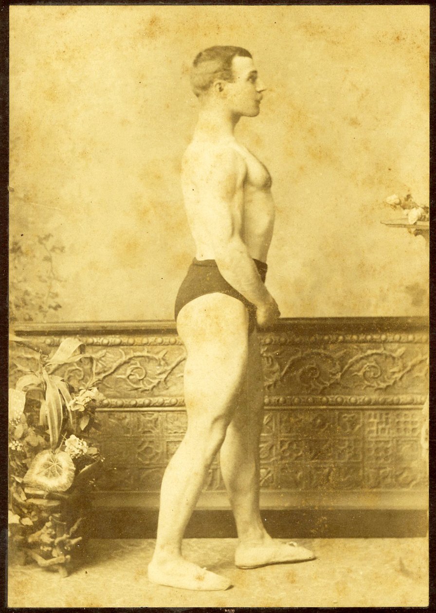 Porträtt av en stark man, ca 1890 av Charles Eisenmann