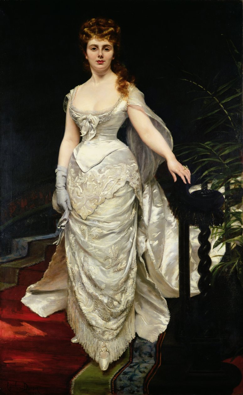 Porträtt av Mademoiselle X, 1873 av Charles Emile Auguste Carolus Duran