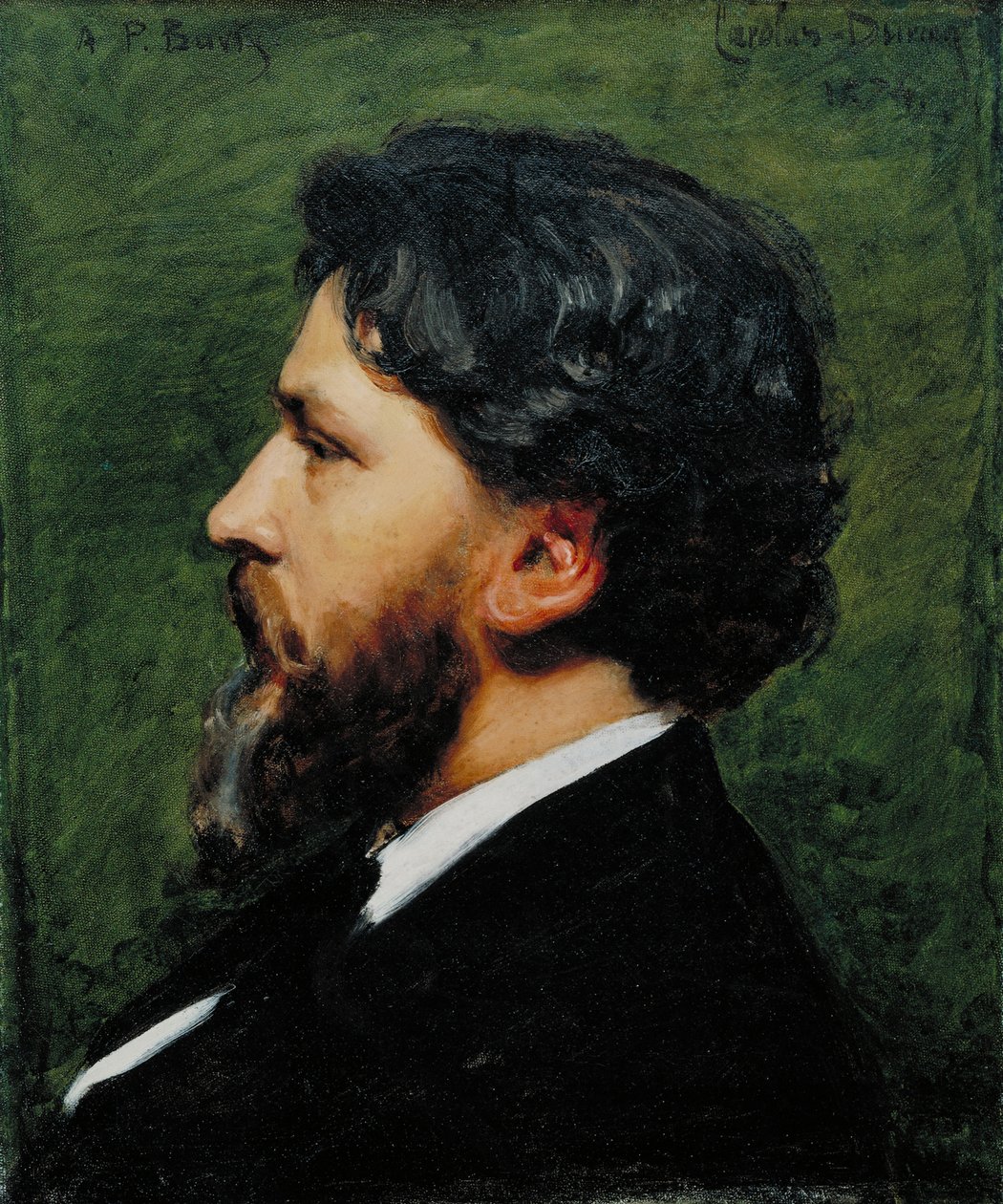 Porträtt av Philippe Burty, 1874 av Charles Emile Auguste Carolus Duran